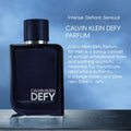 Calvin Klein Defy Parfum – Woody Men's Cologne – With Notes of Mandarin Oil, Pink Pepper, Ginger & Sandalwood – Luxury Perfumes for Men – Long Lasting Fragrance