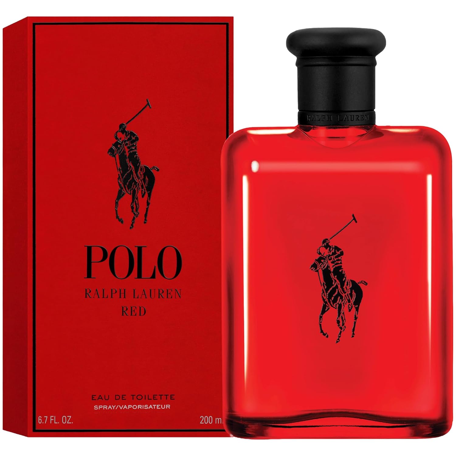 Ralph Lauren - Polo Red - Eau de Toilette - Men's Cologne - Woody & Spicy - With Grapefruit, Saffron, and Redwood - Medium Intensity