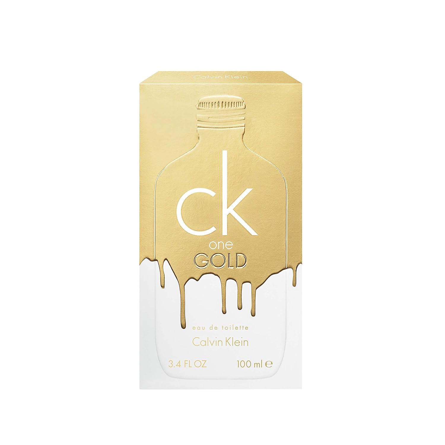 Calvin Klein CK One Gold Eau de Toilette – Woody Unisex Cologne – With Notes of Bergamot, Fig, Neroli & Guaiac Wood – Long Lasting Fragrance