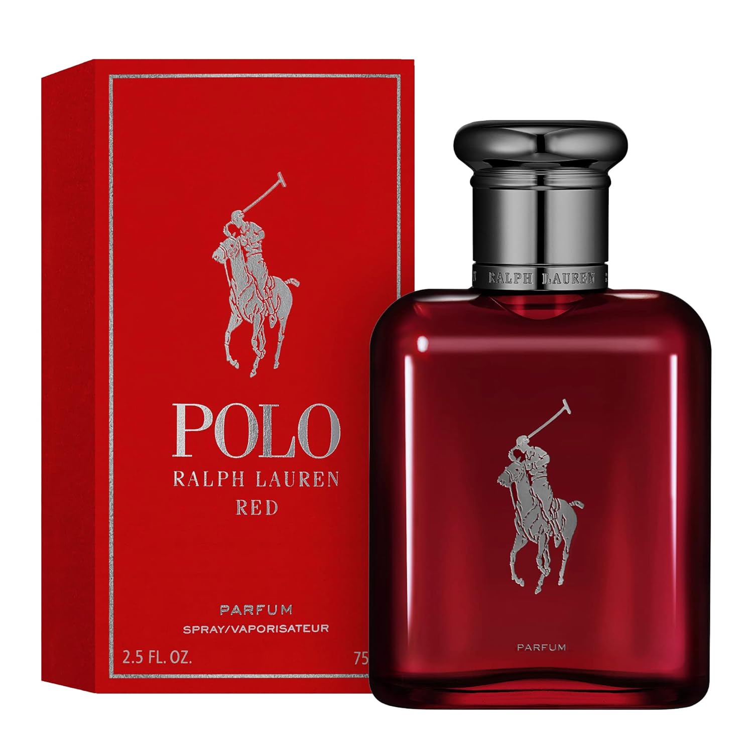 Ralph Lauren - Polo Red - Parfum - Men's Cologne - Ambery & Woody - With Absinthe, Cedarwood, and Musk - Intense Fragrance